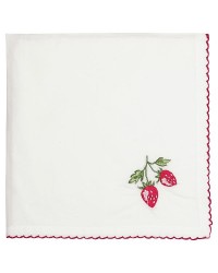 Салфетка Strawberry red w/embroidery 